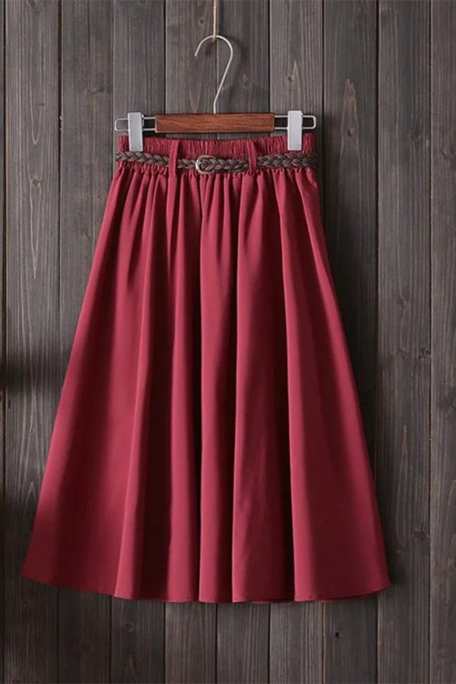 Knee Length Summer Skirt