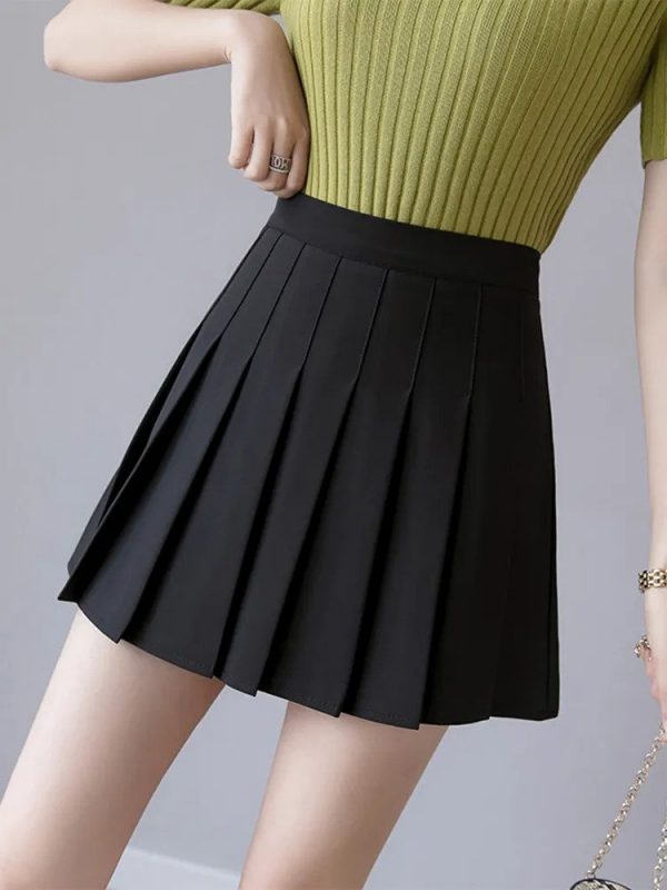 High Waist Pleated Skirt - Image 2