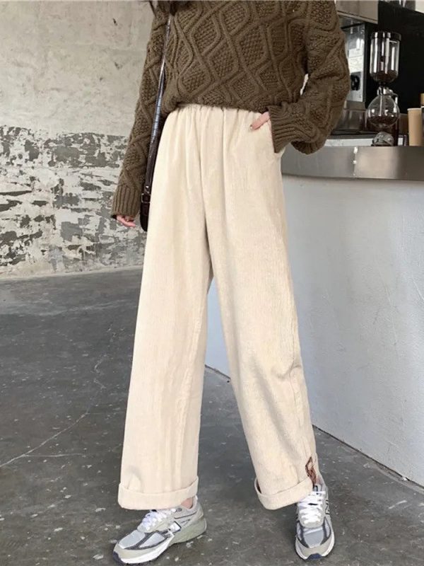 Corduroy Wide Leg Pants - Image 2