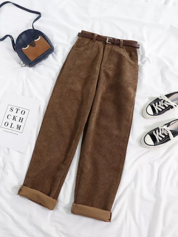 Vintage Style Corduroy Pants