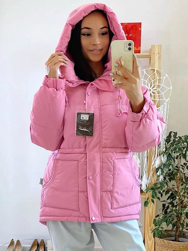 Slim Hooded Parka Jacket - Image 2