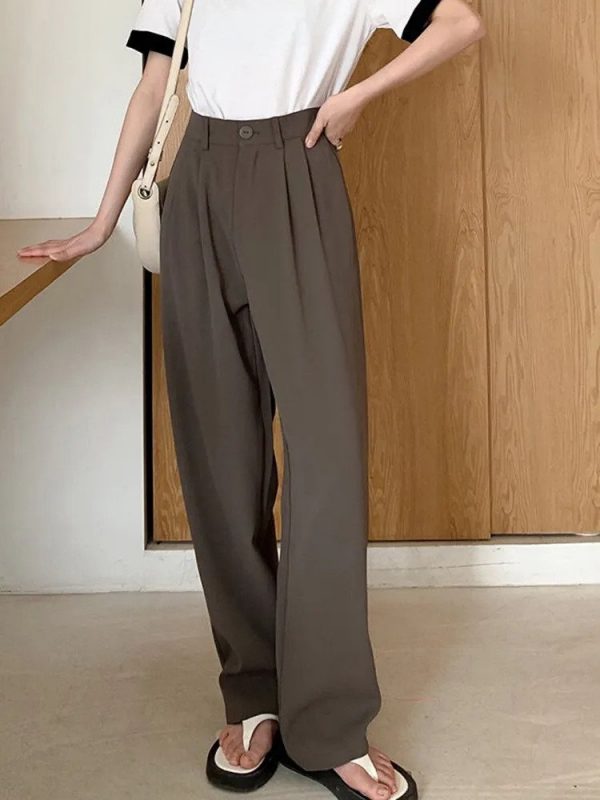 High Waist Suit Pants